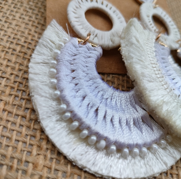 🪴Artemis Collection🪴 Boho Tassel Statement Earrings - Picture 14 of 17